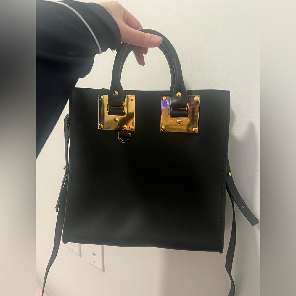 Sophie Hulme Black Square Albion Tote